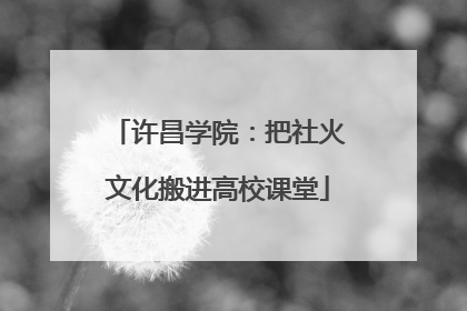许昌学院：把社火文化搬进高校课堂