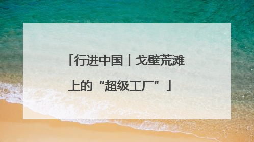 行进中国丨戈壁荒滩上的“超级工厂”