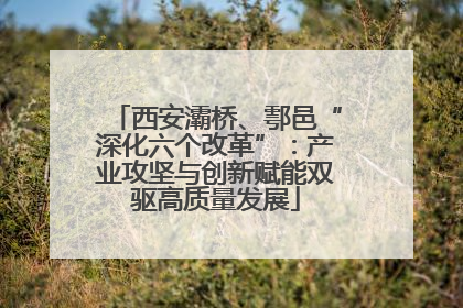 西安灞桥、鄠邑“深化六个改革”：产业攻坚与创新赋能双驱高质量发展