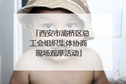 西安市灞桥区总工会组织集体协商现场观摩活动