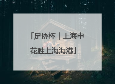 足协杯｜上海申花胜上海海港