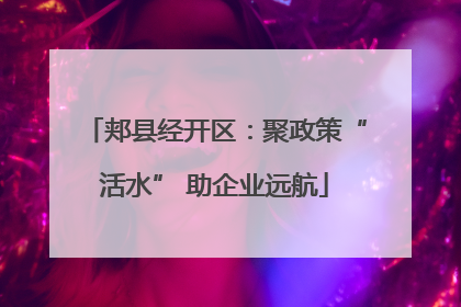郏县经开区：聚政策“活水” 助企业远航
