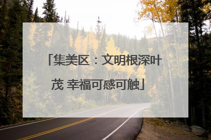 集美区：文明根深叶茂 幸福可感可触