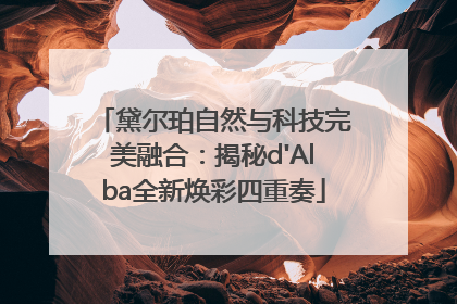 黛尔珀自然与科技完美融合：揭秘d'Alba全新焕彩四重奏