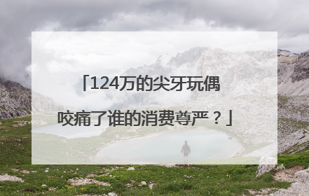 124万的尖牙玩偶 咬痛了谁的消费尊严？