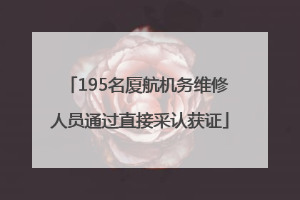 195名厦航机务维修人员通过直接采认获证