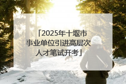 2025年十堰市事业单位引进高层次人才笔试开考