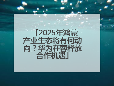 2025年鸿蒙产业生态将有何动向？华为在蓉释放合作机遇