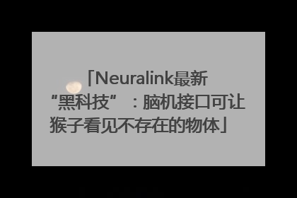 Neuralink最新“黑科技”：脑机接口可让猴子看见不存在的物体